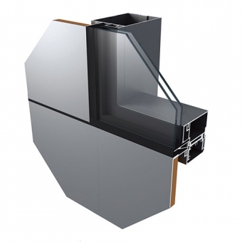 Aluminum extrusion curtain wall profile