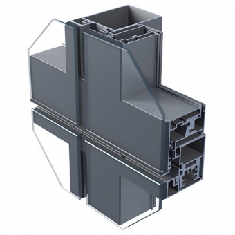 Aluminum extrusion curtain wall profile