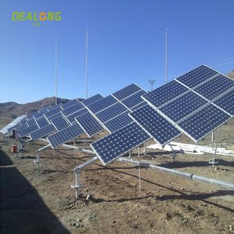 steel single pole solar ground mount