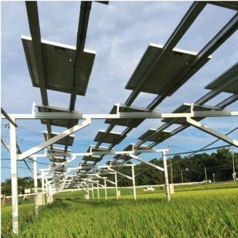 Solar Power Farm Solar Agricultural Greenhouses Mounting System Solar PV Agriculture Panel Mount Bracket Frame For Farm -AluSolarMount.com