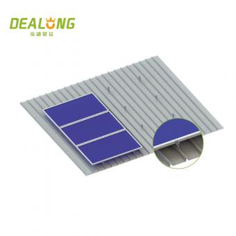 Standing seam roof solar panel mountings