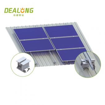 Tin metal roof solar panel mountings