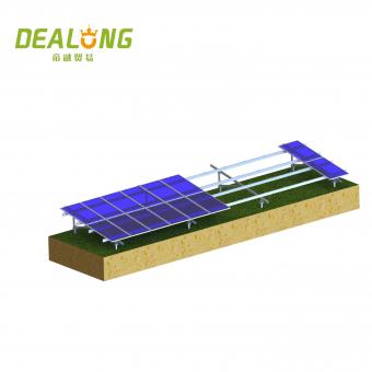 Aluminum Solar Ground Mounts for Screw Pile or Ramming Post Foundation -AluSolarMount.com